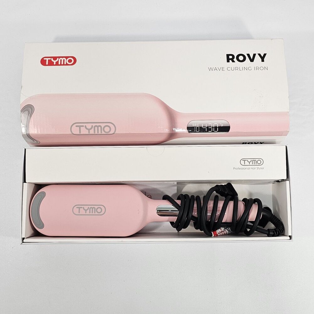 TYMO Rovy Hair Waver Deep Beach Wave Styler Automatic Curling Iron Pink